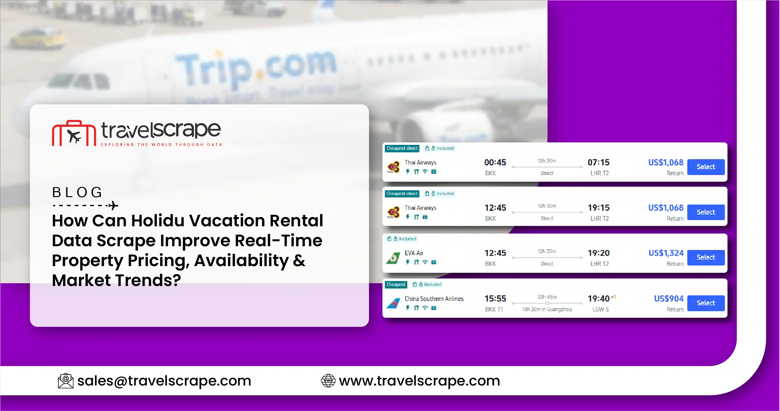 Scrape Trip.com B2B Flight Booking System for Real-Time Fare Intelligence